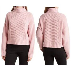 ATM Anthony Thomas Melillo Wool Sweater, BLUSH PINK, Size L, NWT